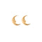 TINY MOON STUDS GOLD